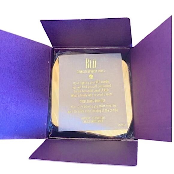 Vintage RARE Giorgio Beverly Hills RED Candle Unused - Picture 6 of 9